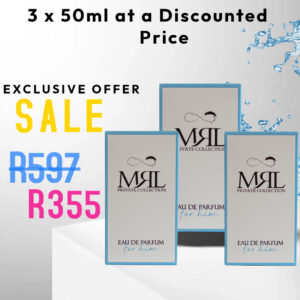 INSPIRED FRAGRANCE : MEN's 3 x 50ml At a Discounted Price