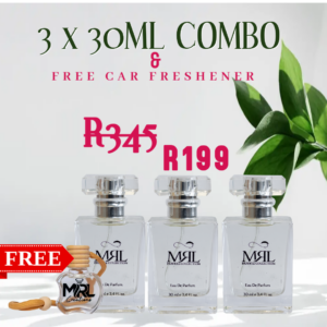 LADIES INSPIRED FRAGRANCE :  30ml 3 PACK LADIES & GET FREE CAR FRESHENER