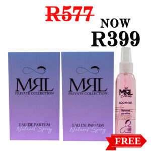 INSPIRED FRAGRANCE : 2 X LADIES 100ML PERFUME PLUS FREE HAIR & BODY MIST