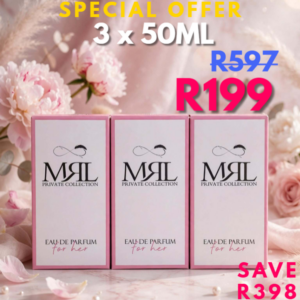 3 PACK 50ML FOR THE PRICE OF 1 ON SELECTED FRAGRANCES